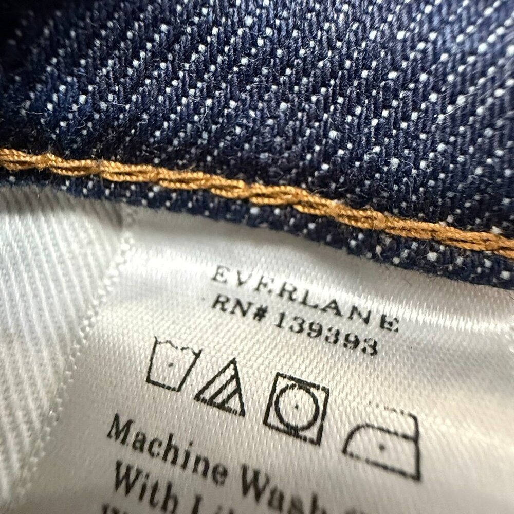 Everlane Women's Way High Straight Leg Ankle Jeans Dark Wash Denim Sz 32 - Picture 11 of 13
